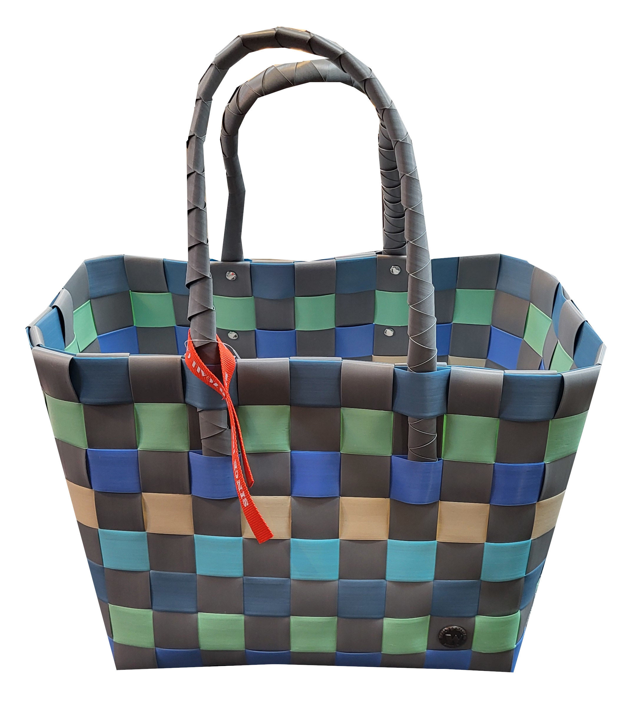 Witzgall 'ICE-BAG Flechttasche' Klassiker Kunststoff türkis/grau/mint licht-und farbecht