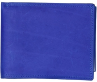 Denier Scheinbörse mit Riegel und RFID-Schutz echt Leder royalblau