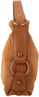 Guess 'Camden' Schultertasche echt Leder cognac
