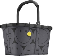 Reisenthel 'Carrybag' Einkaufskorb mit Alurahmen Smiley Grey