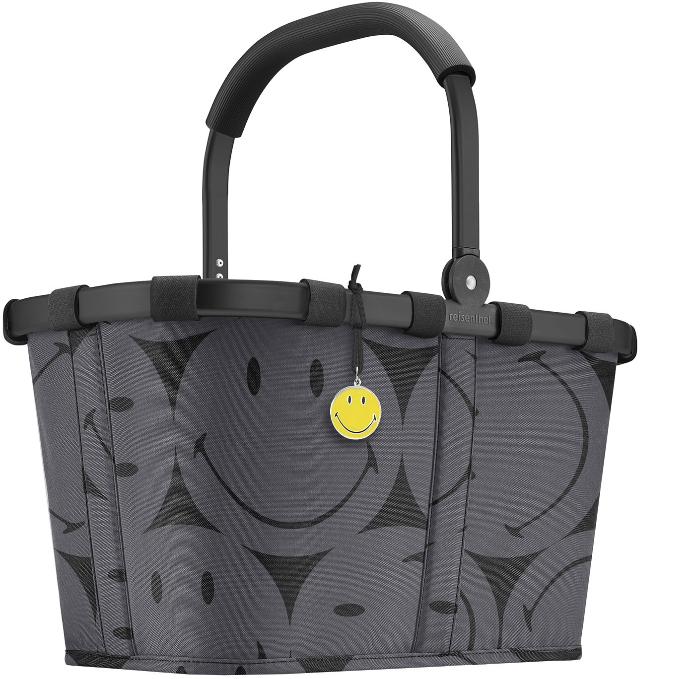 Reisenthel 'Carrybag' Einkaufskorb mit Alurahmen Smiley Grey Reisenthel 'Carrybag' Einkaufskorb mit Alurahmen Smiley Grey