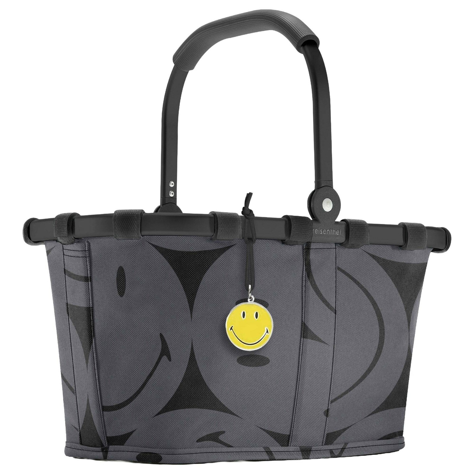 Reisenthel 'Carrybag XS' Einkaufskorb mit Alurahmen Smiley Grey Reisenthel 'Carrybag XS' Einkaufskorb mit Alurahmen Smiley Grey