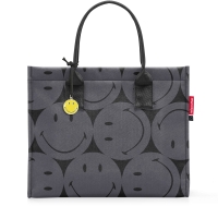 Reisenthel 'Daily Shopper' Einkaufstasche Smiley Grey