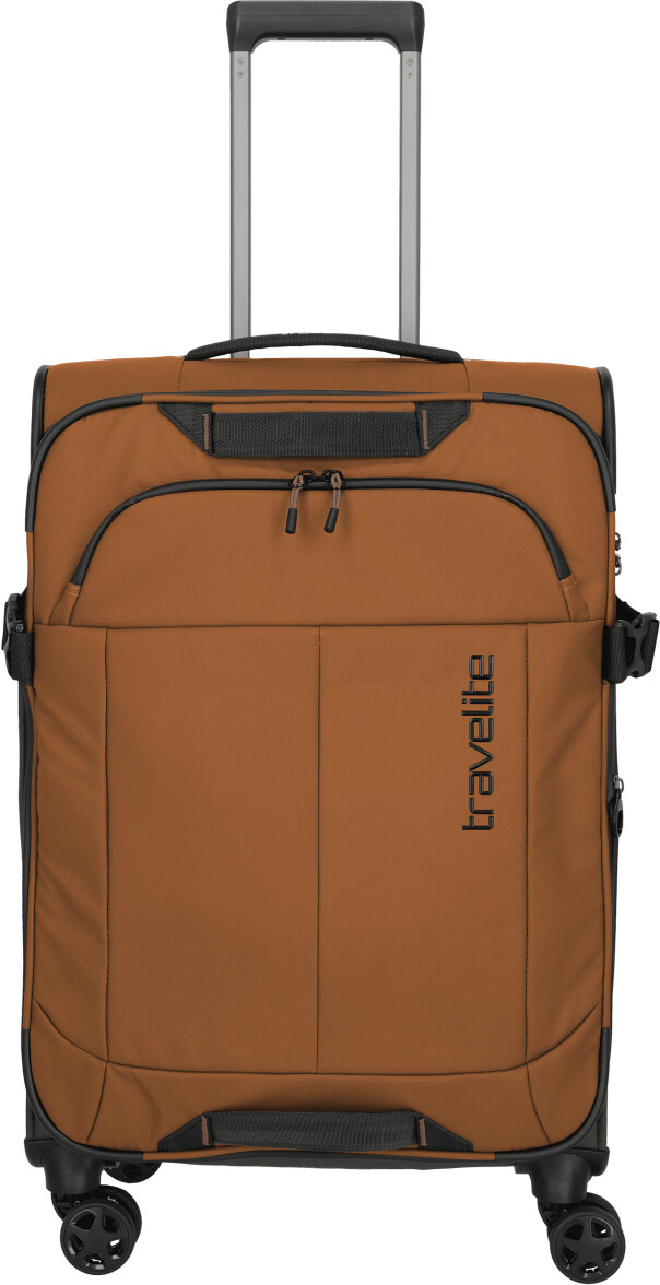Travelite 'Briize' 4-Rollen Trolley M 67cm erweiterbar 3,2kg 62-67L Curry