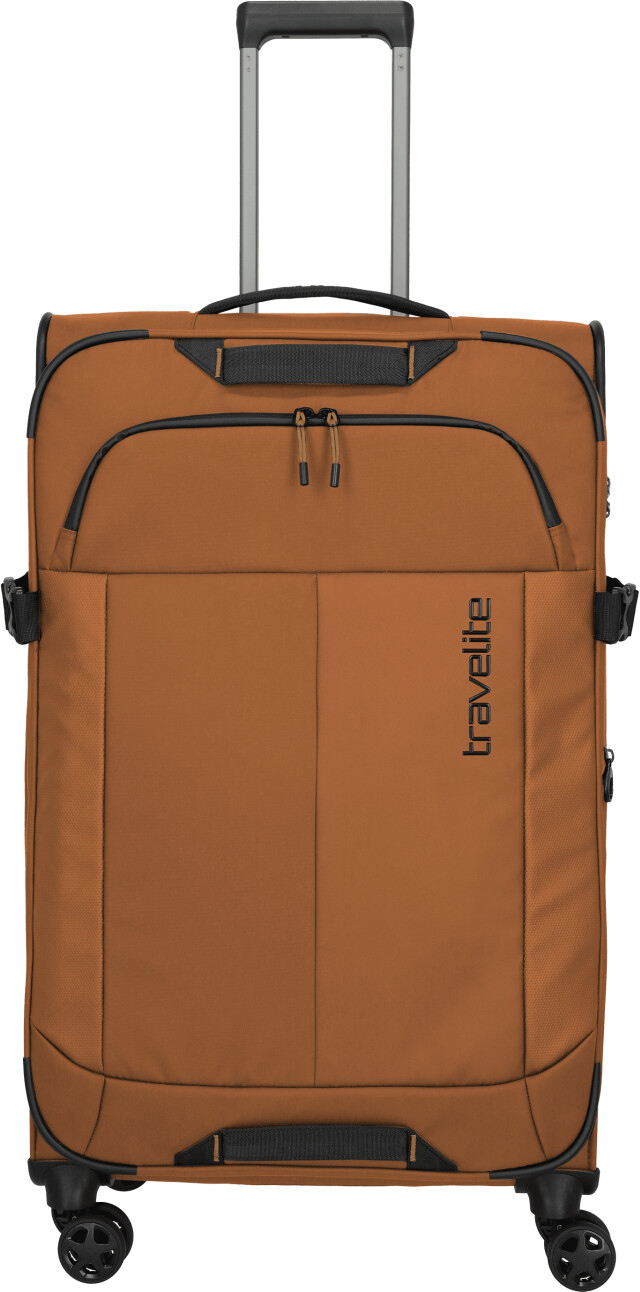 Travelite 'Briize' 4-Rollen Trolley L 78cm erweiterbar 3,6kg 86-92L Curry