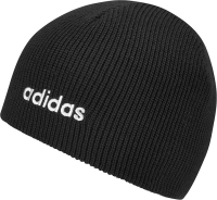 Adidas 'K Linear Beanie' Strickmütze schwarz
