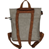 Dernier Rucksack/Tasche aus PU dunkelgrau-grau