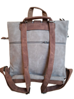 Dernier Rucksack/Tasche aus PU Navy braun