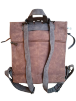 Dernier Rucksack/Tasche aus PU oliv-braun