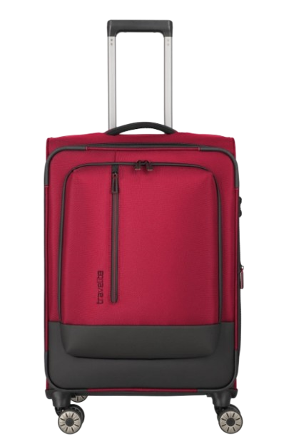 Travelite 'CrossLite' 4-Rad Trolley M 66cm 3,3kg erweiterbar 61/66L Red