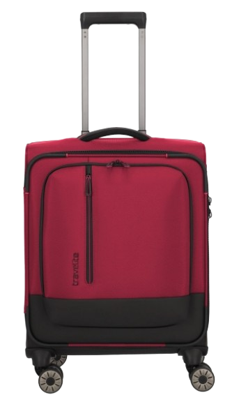 Travelite 'Crosslite 5.0' 4-Rad Bordtrolley S 55cm 2,8kg 37l rot