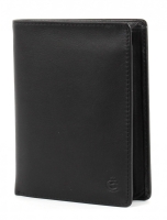 Esquire 'Logo 10' Linkshändlerbörse RFID-Schutz Hochformat echt Rindleder schwarz
