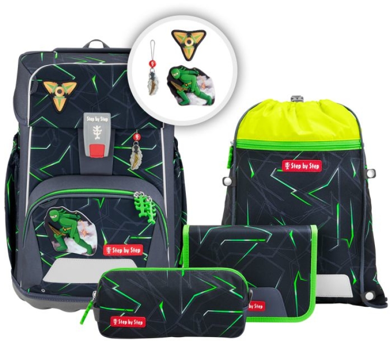 Step by Step 'Ninja Kimo' Giant Schulrucksack 5-tlg.
