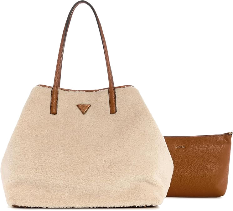 Guess 'Victtoria' Shopper Tasche groß 2in1 natur / cognac  Guess 'Victtoria' Shopper Tasche groß 2in1 natur / cognac