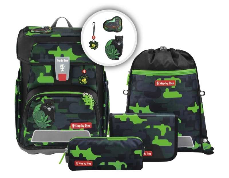 Step by Step 'Black Cat Chiko' Cloud Schulrucksack-Set 5tlg. 990g