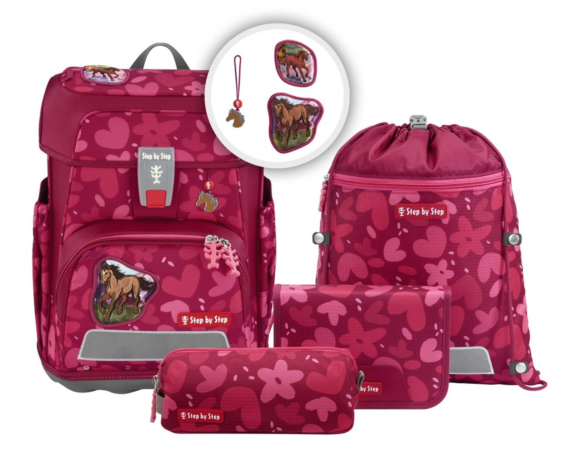 Step by Step 'Wild Horse Nora' Cloud Schulrucksack-Set 5tlg. 990g Step by Step 'Wild Horse Nora' Cloud Schulrucksack-Set 5tlg. 990g