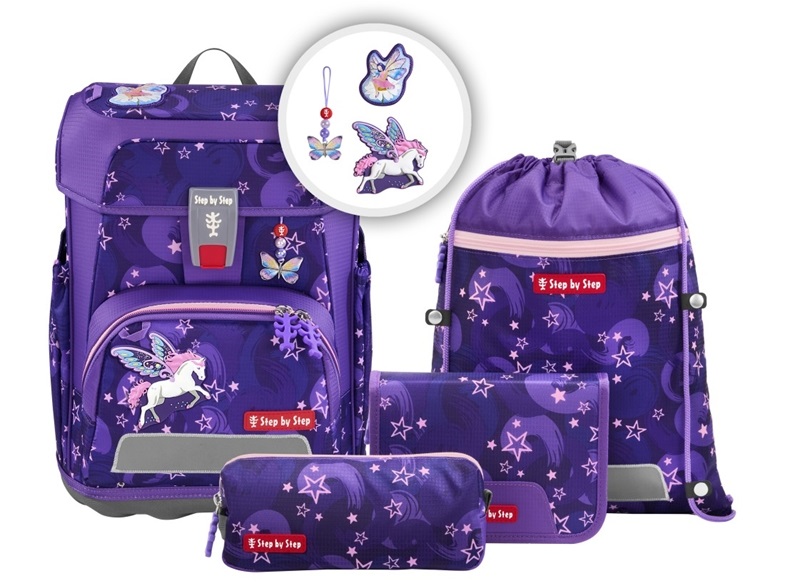 Step by Step 'Pegasus Liv' Cloud Schulrucksack-Set 5tlg. 990g