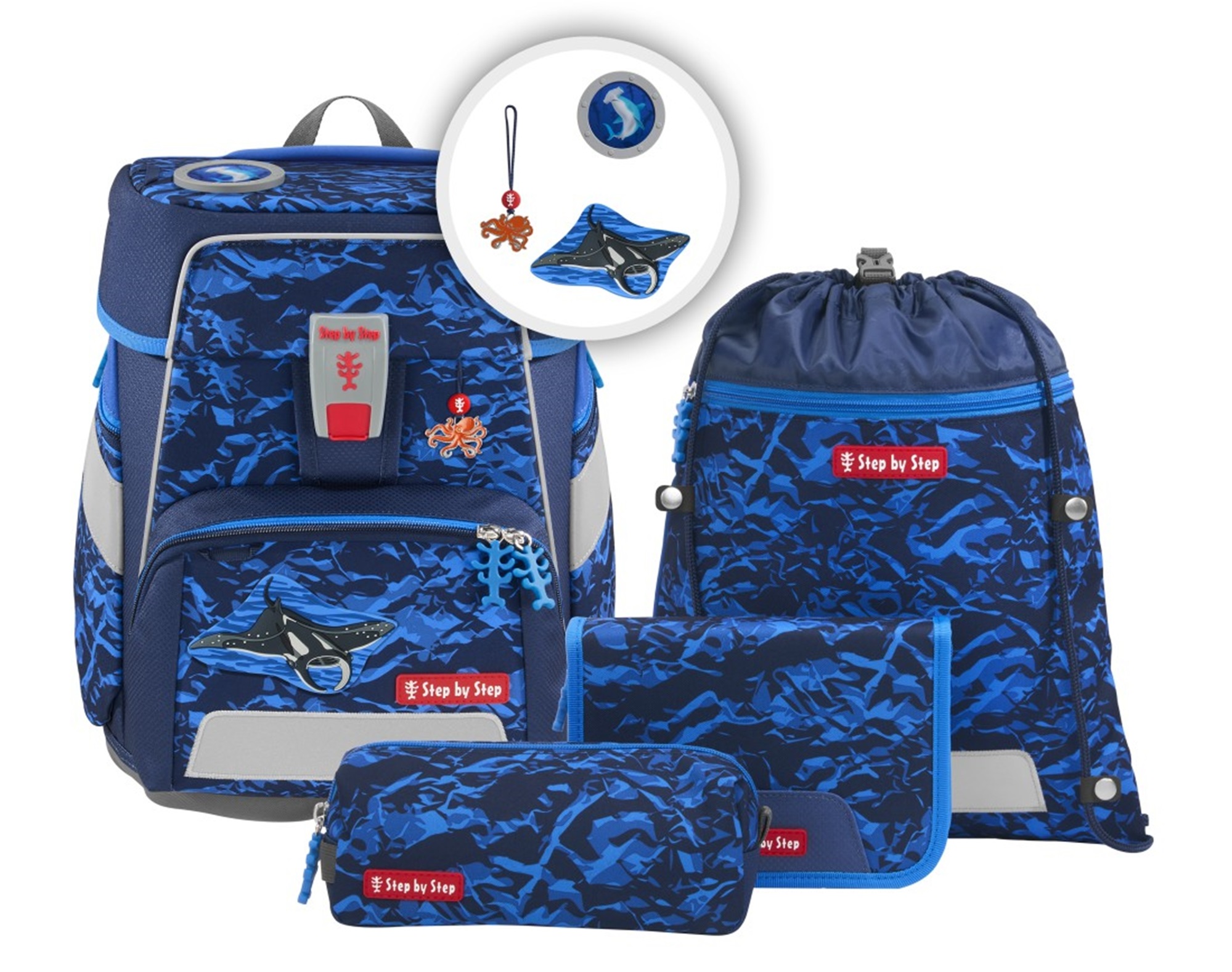 Step by Step 'Manta Rio' Space Schulrucksack-Set 5tlg. 1250g 20l Step by Step 'Manta Rio' Space Schulrucksack-Set 5tlg. 1250g 20l