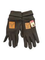 Wenfa Damenhandschuhe Wolle/ Fleece Hirsch One Size schwarz