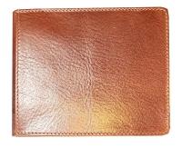 Manage Scheintasche Querformat RFID-Schutz echt Leder braun