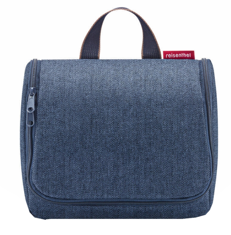 Reisenthel 'Toiletbag' 3l herringbone dark blue