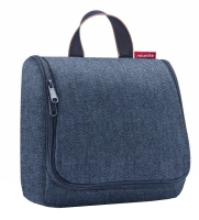 Reisenthel 'Toiletbag' 3l herringbone dark blue
