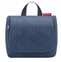 Reisenthel 'Toiletbag' 3l herringbone dark blue