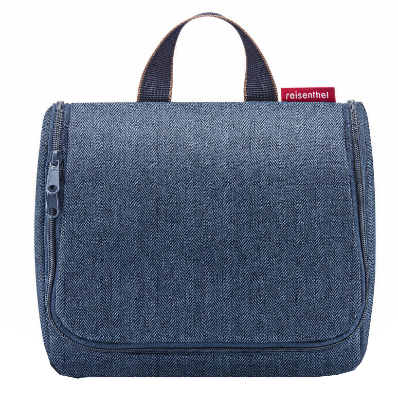 Reisenthel 'Toiletbag' 3l herringbone dark blue