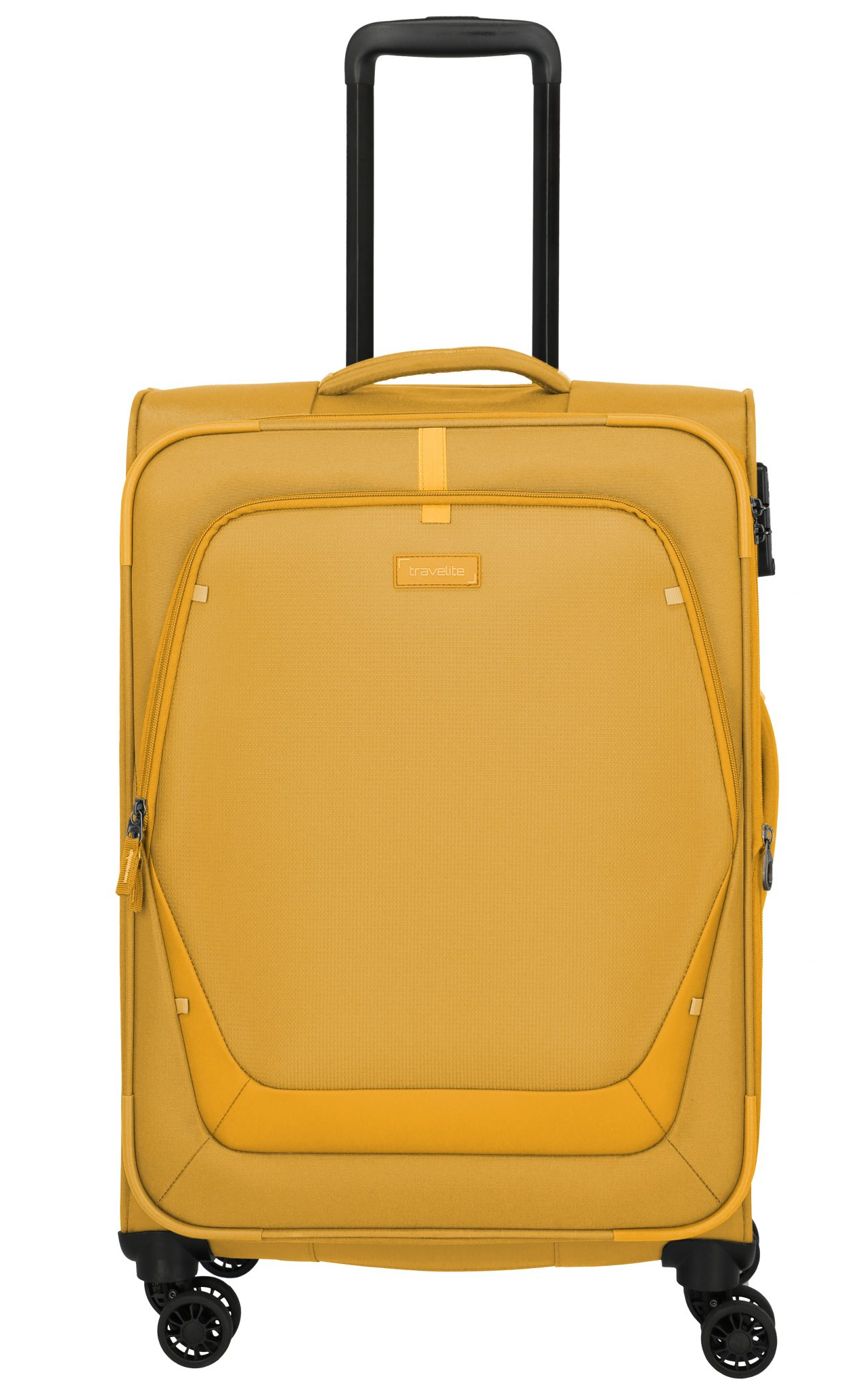 Travelite 'Umbria' 4-Rad Trolley 67cm erweiterbar 2,9kg 61/66l Polyester golden glow