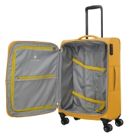 Travelite 'Umbria' 4-Rad Trolley 67cm erweiterbar 2,9kg 61/66l Polyester golden glow