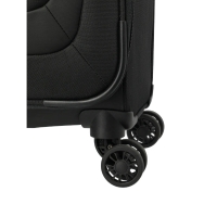 Travelite 'Umbria' 4-Rad Trolley 77cm erweiterbar 3,3kg 90-96l Polyester schwarz