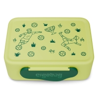 Ergobag Brotdose 2in1 mit Trennfach Fußball grün