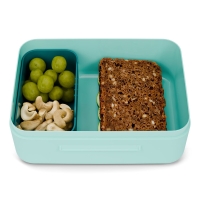 Ergobag Brotdose 2in1 mit Trennfach Perde türkis