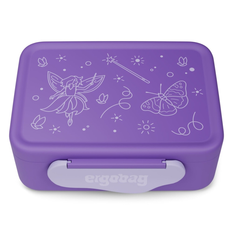 Ergobag Brotdose 2in1 mit Trennfach Fee lila