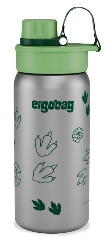 Ergobag Edelstahl Trinkflasche Dschungel grün 0,5l