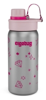 Ergobag Edelstahl Trinkflasche Glitzer pink 0,5l