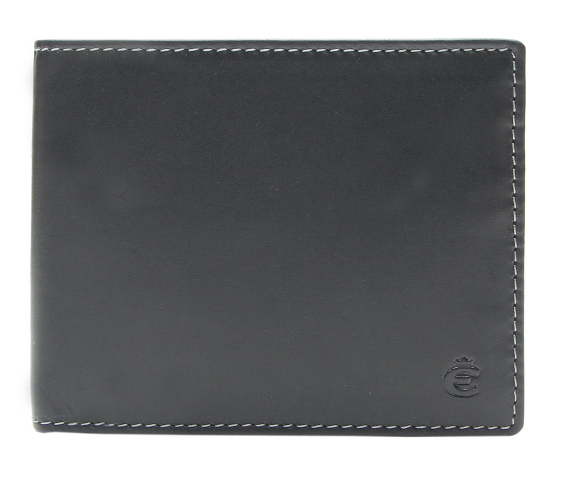 Esquire 'Dallas' Scheintasche mit verdeckten Kartenfächern echt Leder schwarz Esquire 'Dallas' Scheintasche mit verdeckten Kartenfächern echt Leder schwarz