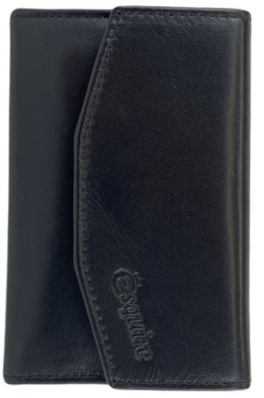 Esquire 'New Silk' Schlüsselmäppchen mit Haken schwarz