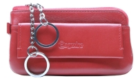 Esquire 'New Silk' Schlüsseletui mit Reißverschluss rot