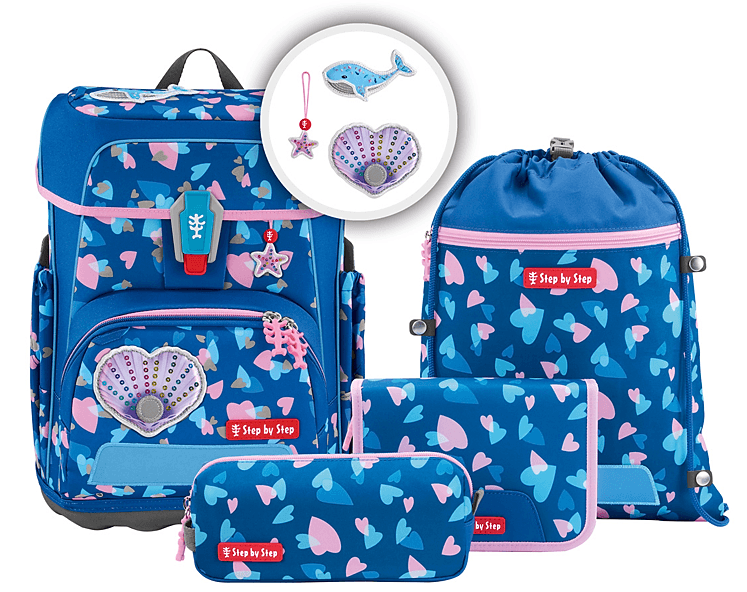 Step by Step 'Seashell Pearl' Cloud Reflect Schulranzen-Set 5-tlg. 1140g 19L