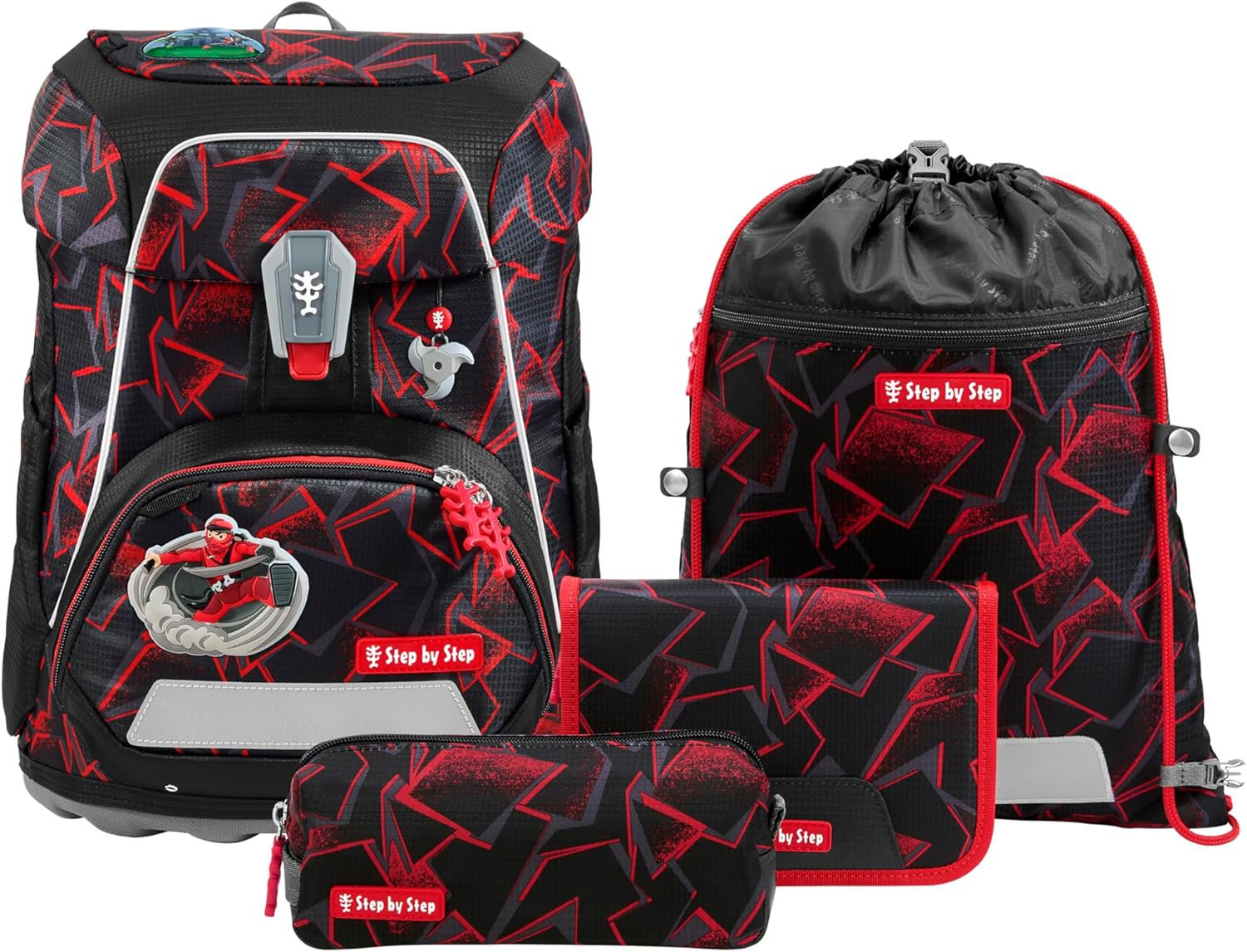 Step by Step 'Ninja Yuma' Fit Schulranzen-Set 5-tlg. 990g 19L