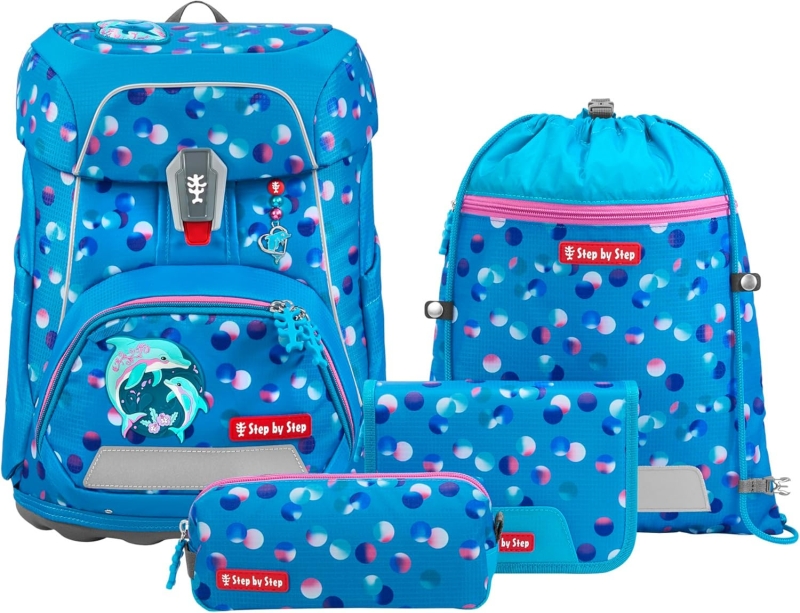 Step by Step 'Dolphin Finja' Fit Schulranzen-Set 5-tlg. 990g 19L