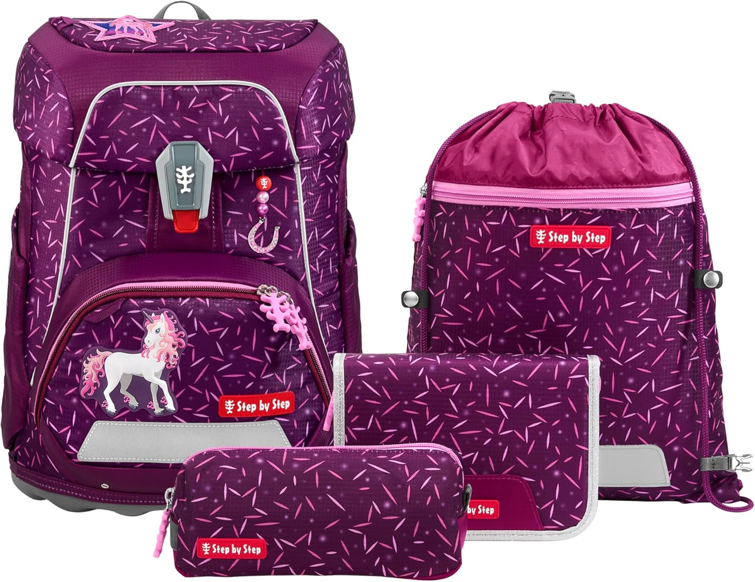 Step by Step 'Pretty Unicorn Nuala' Fit Schulranzen-Set 5-tlg. 990g 19L Step by Step 'Pretty Unicorn Nuala' Fit Schulranzen-Set 5-tlg. 990g 19L