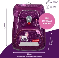 Step by Step 'Pretty Unicorn Nuala' Fit Schulranzen-Set 5-tlg. 990g 19L