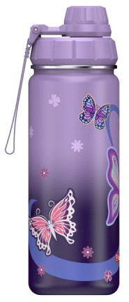Step by Step 'Sweet Butterfly' Isolierte Edelstahl Trinkflasche 0,5 lila Step by Step 'Sweet Butterfly' Isolierte Edelstahl Trinkflasche 0,5 lila