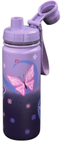 Step by Step 'Sweet Butterfly' Isolierte Edelstahl Trinkflasche 0,5 lila