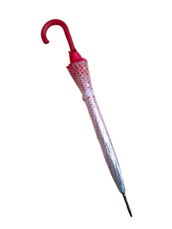 Derby 'Hit' Long Transparent Automatic Red