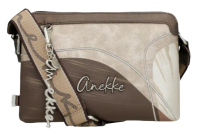Anekke 'Muse' Damenumhängetasche gemustert beige/braun