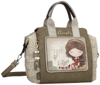 Anekke 'Muse' Damenhandtasche gemustert beige/braun