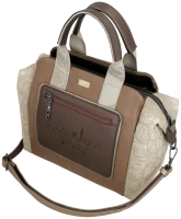 Anekke 'Muse' Damenhandtasche gemustert beige/braun
